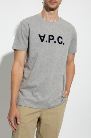 A.P.C. Moschino slogan-print sequinned T-shirt