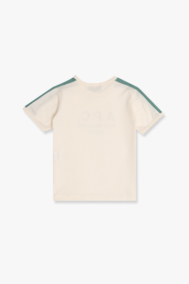 A.P.C. Kids T-shirt Asymmetric with logo