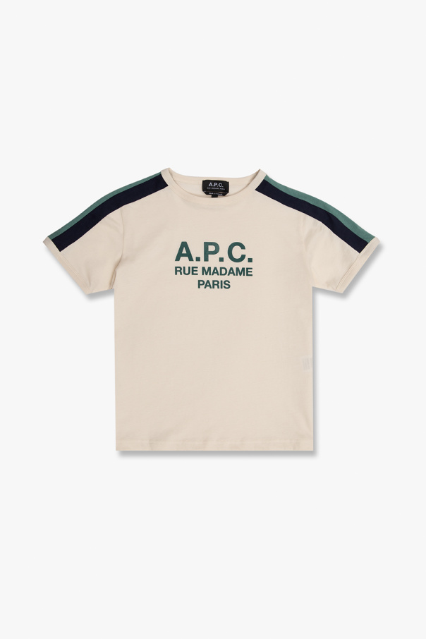 A.P.C. Kids moncler enfant baby cotton shirt and shorts set