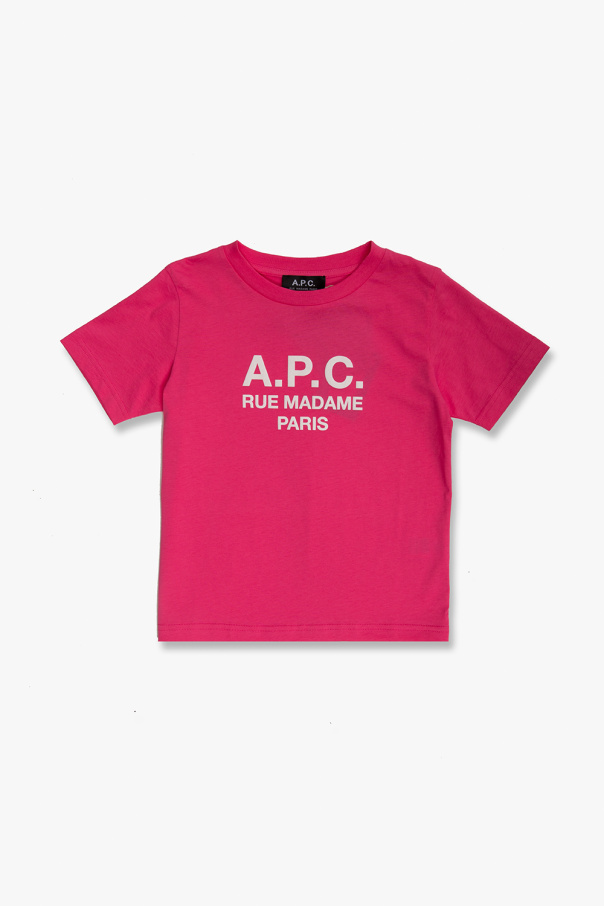 A.P.C. Kids Nobody's Child Sustainable Kurzes Sweatshirt mit Logo am Hals