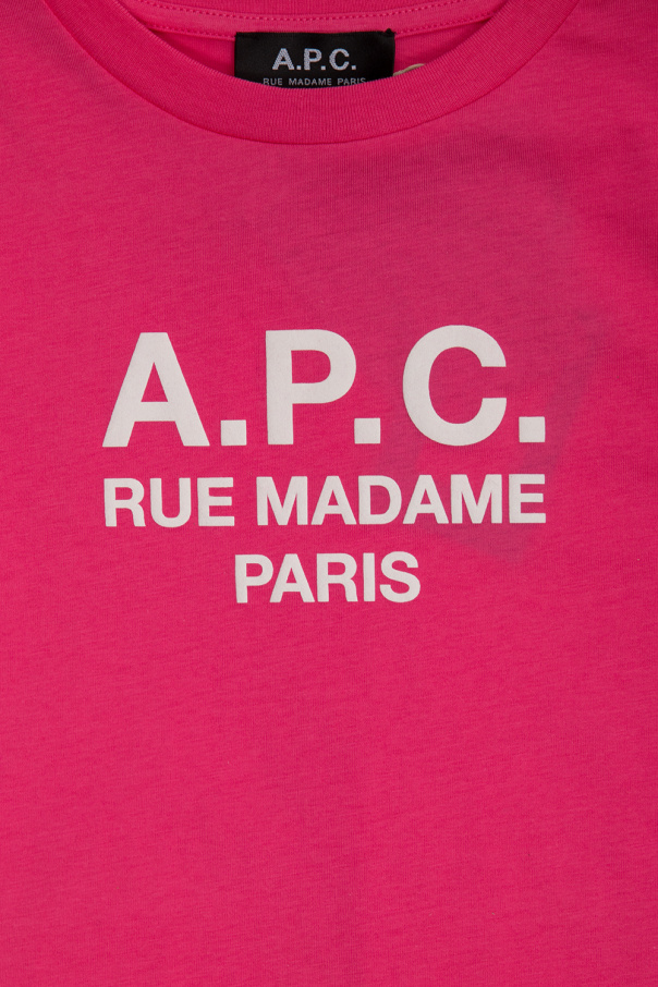 A.P.C. Kids Nobody's Child Sustainable Kurzes Sweatshirt mit Logo am Hals