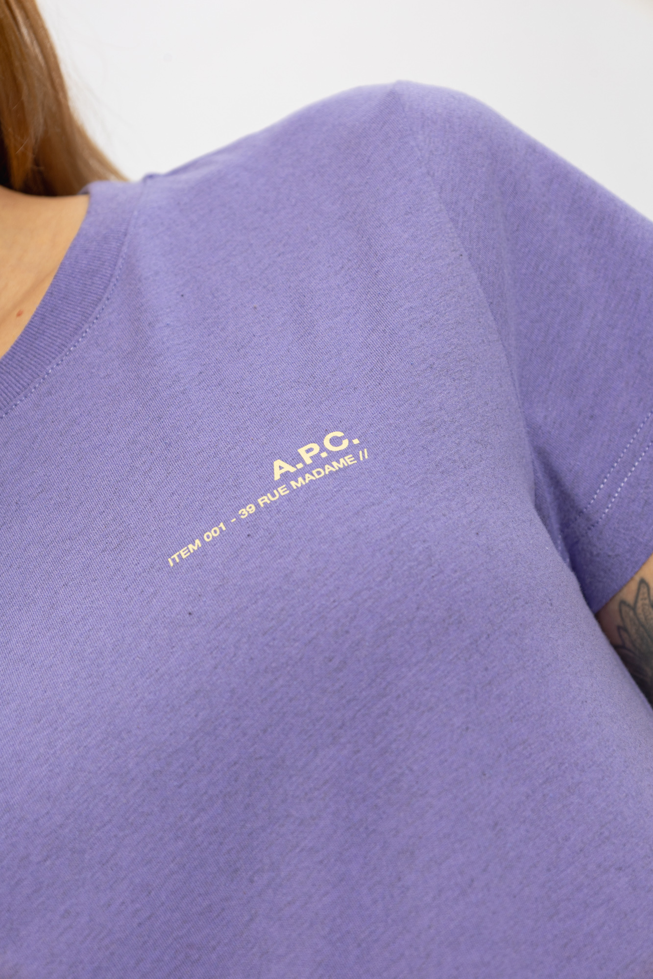 A.P.C. ‘Overdye’ T-shirt with logo