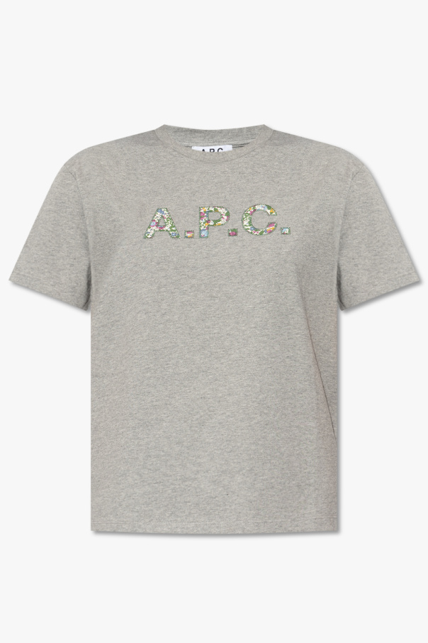 A.P.C. Topman high neck t-shirt in white