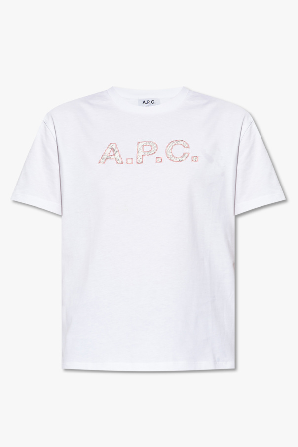A.P.C. T-shirt Rose with logo