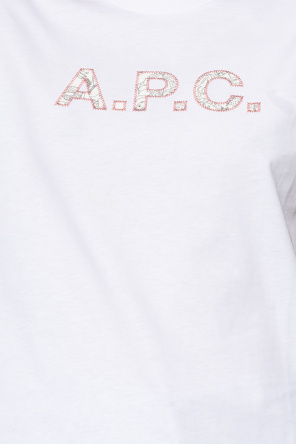 A.P.C. T-shirt Rose with logo