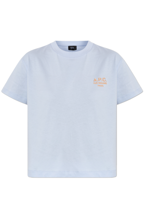 T-shirt with embroidered logo od A.P.C.