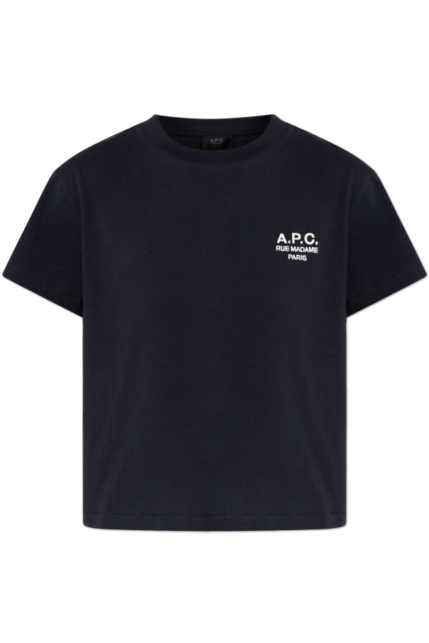 T-shirt with embroidered logo od A.P.C.