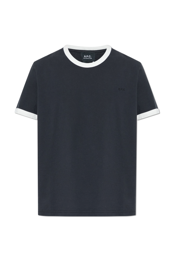 T-shirt with embroidered logo od A.P.C.