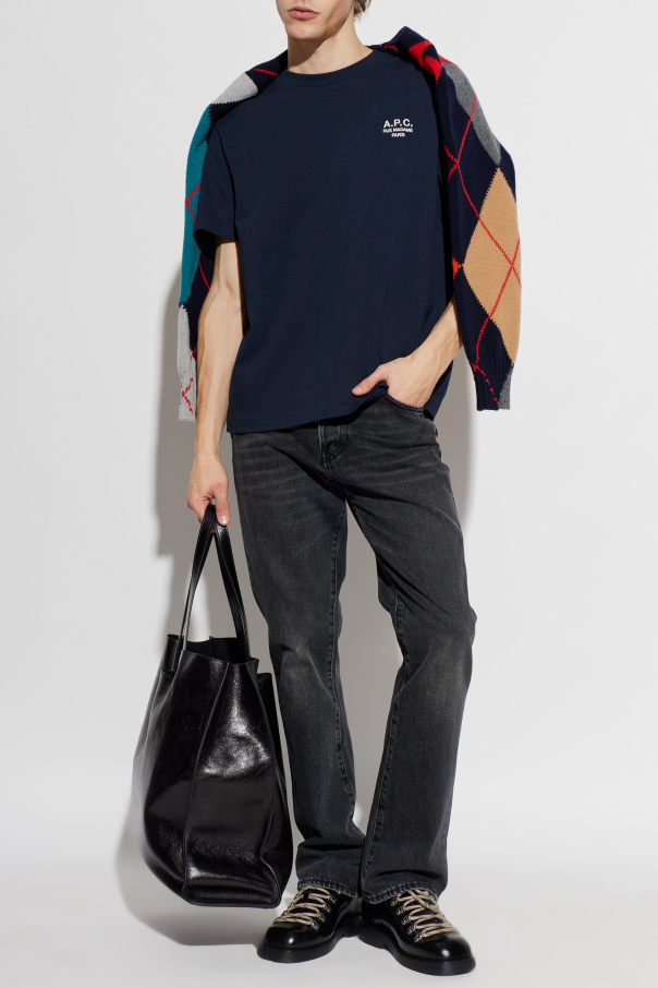 A.P.C. T-shirt z wyszytym logo