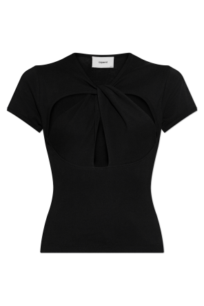 T-shirt z dekoracyjnymi wycięciami