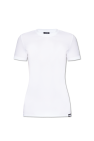 T-shirt avec logo soleil sur le devant et au dos Blanc