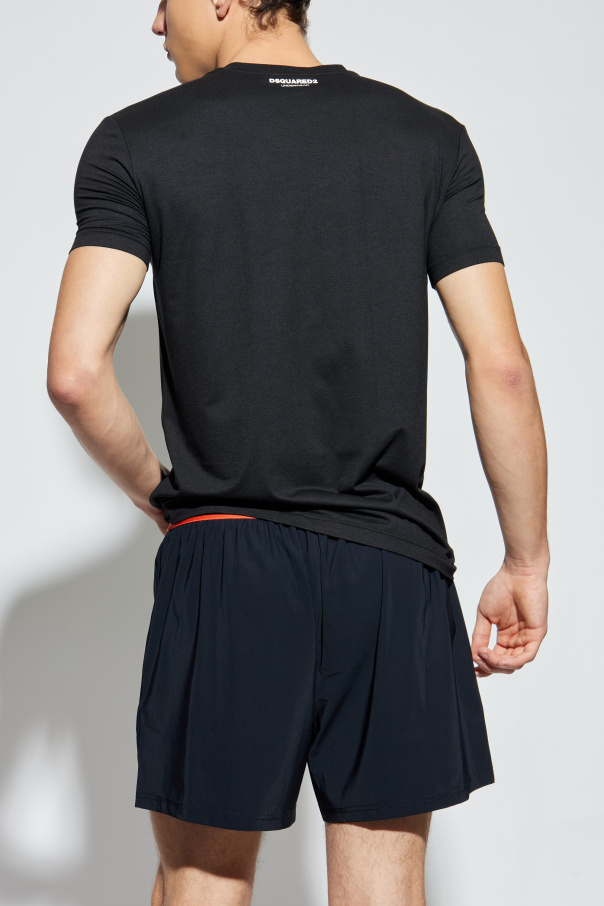 Dsquared2 Lingerie-style T-shirt with a round neckline