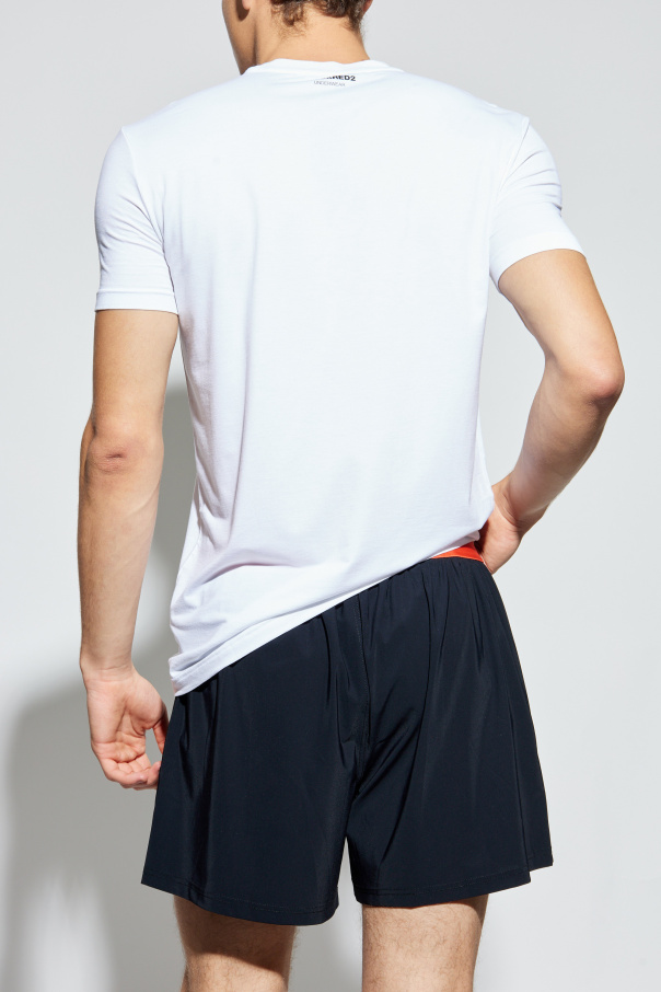 Dsquared2 Lingerie-style T-shirt with a round neckline