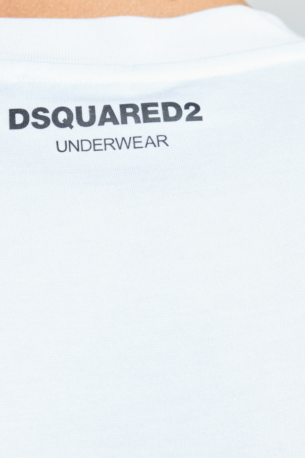 Dsquared2 Lingerie-style T-shirt with a round neckline