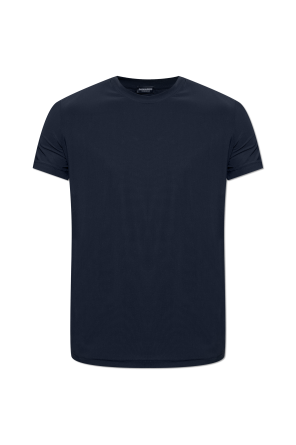 Camiseta lencera con cuello redondo