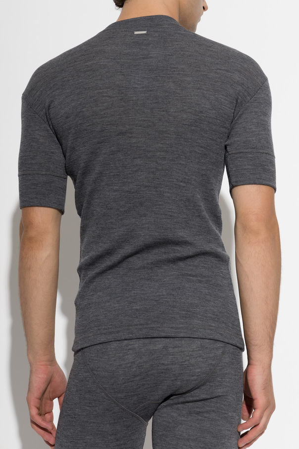 Dsquared2 Wełniany t-shirt bieliźniany