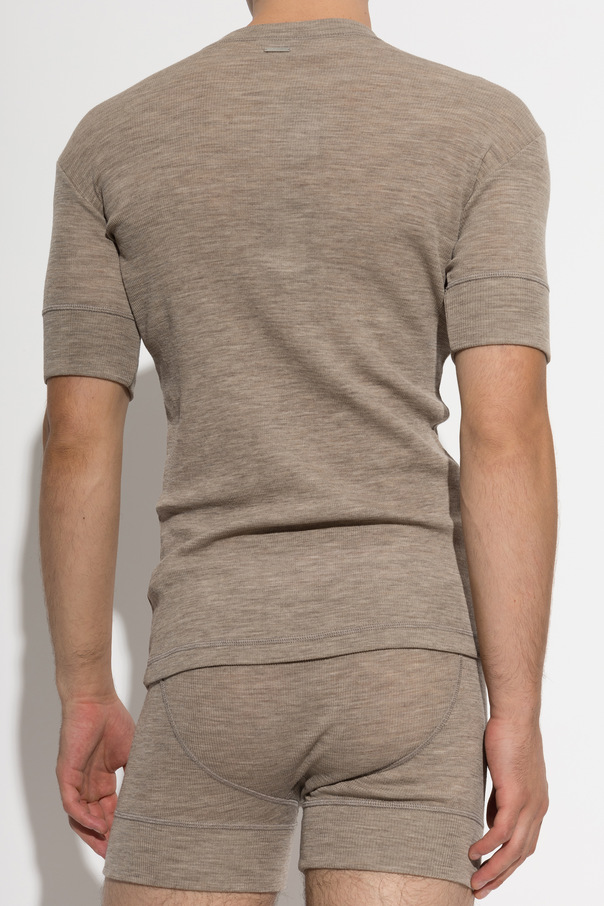 Dsquared2 Wełniany t-shirt bieliźniany