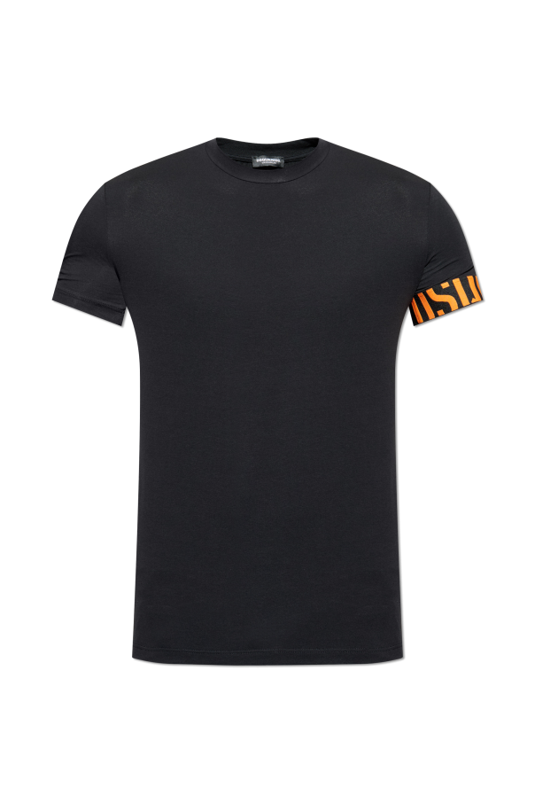 Lingerie-style T-shirt with a round neckline od Dsquared2