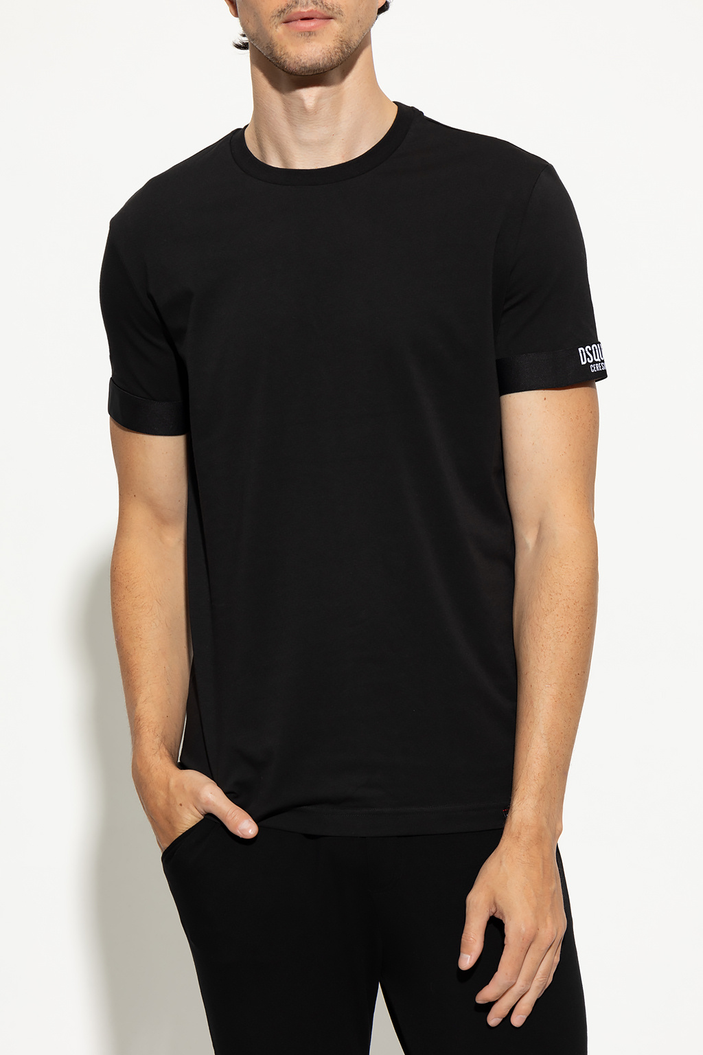 Dsquared2 T-shirt Crew with logo patch