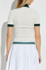 LACOSTE RUNWAY cream Polo with logo
