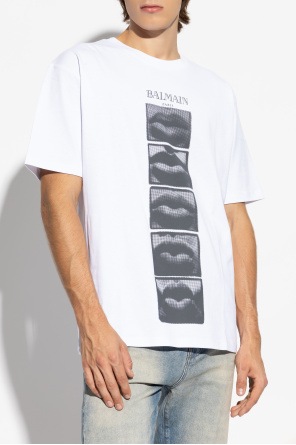 Balmain T-shirt z nadrukiem