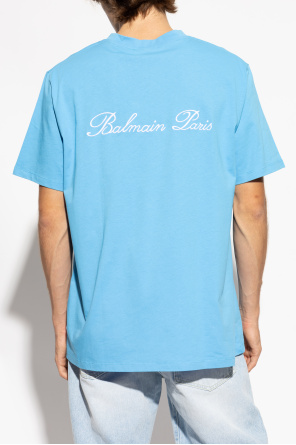 Balmain T-shirt z wyszytym logo