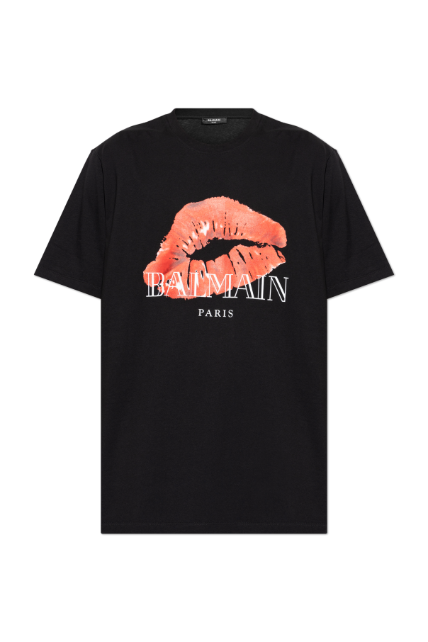 Balmain T-shirt z nadrukiem