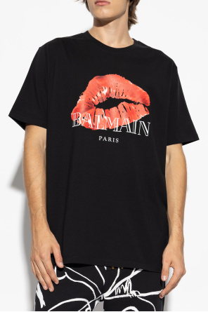 Balmain T-shirt z nadrukiem