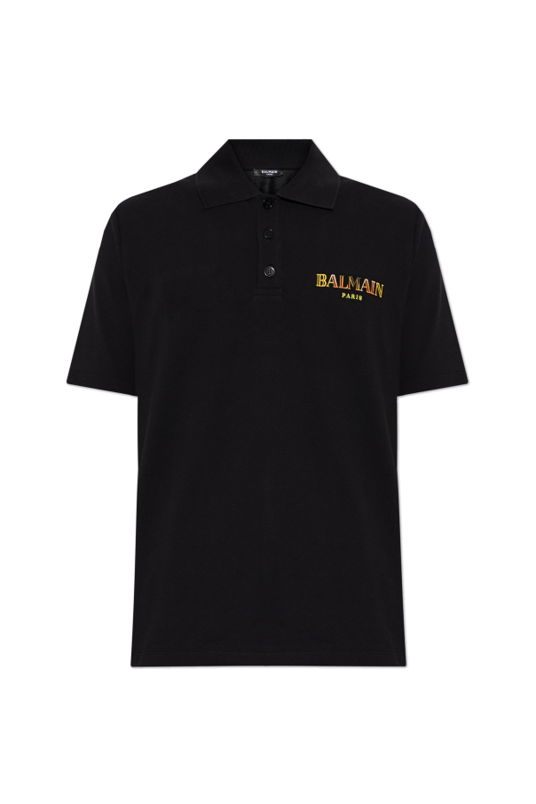 Balmain Koszulka polo with printed logo