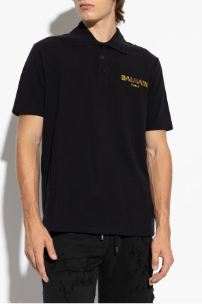 Balmain Koszulka polo with printed logo