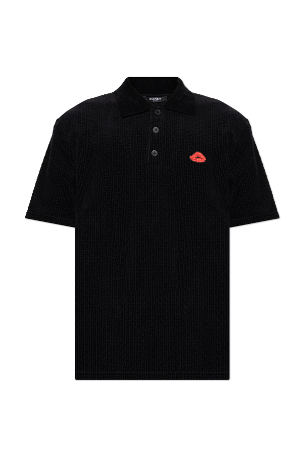 Balmain Welurowe polo