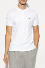 Lacoste WHITE Polo with logo-shaped patch