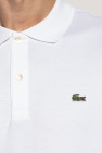 Lacoste WHITE Polo with logo-shaped patch