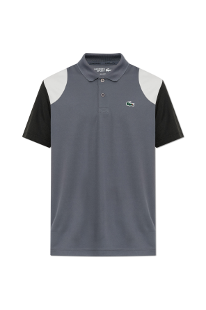 Polo with logo patch