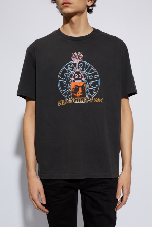 AllSaints T-shirt z nadrukiem ‘Dimension’