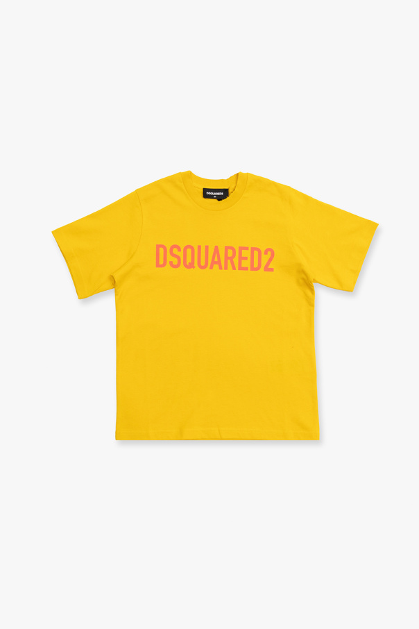 Dsquared2 Kids shirt descontra collar with center-front button-closure