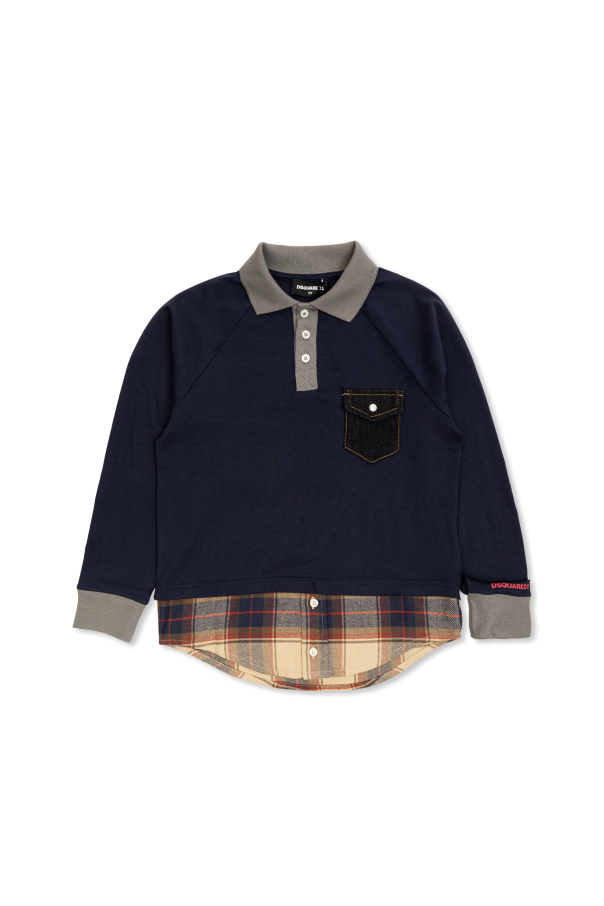 Long-sleeve polo od Dsquared2 Kids