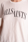 AllSaints 'Kamelbrun t-shirt med hög ringning