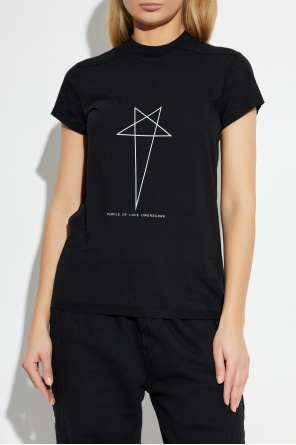 Rick Owens DRKSHDW T-shirt z nadrukowanym logo