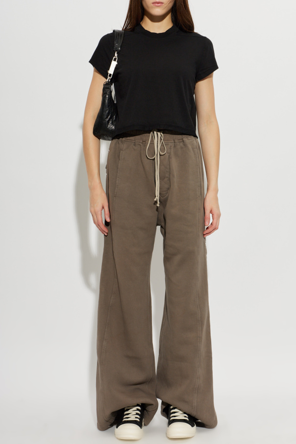 Rick Owens DRKSHDW Tričko s dekoratívnym pásikom
