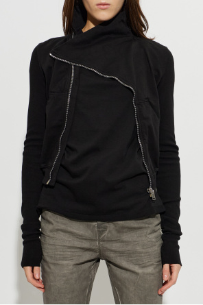 Rick Owens DRKSHDW Asymmetrical cut sweatshirt