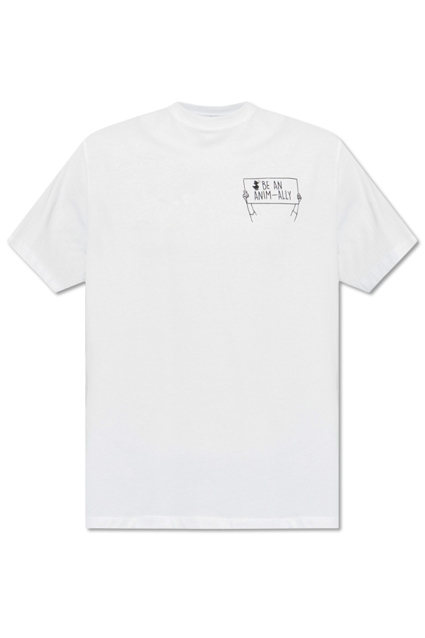graphic-print shirt windbreaker Black Printed T-shirt