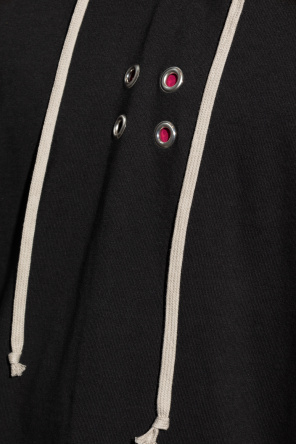 rhinestone embellished T-shirt Long hoodie