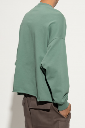 Jersey Geometric V-Neck Midi Shirt Dress Relaxed-fitting sweatshirt