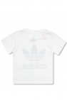 ADIDAS Kids Boost adidas Training Sportforia Turkusowy T-shirt z nadrukiem na plecach