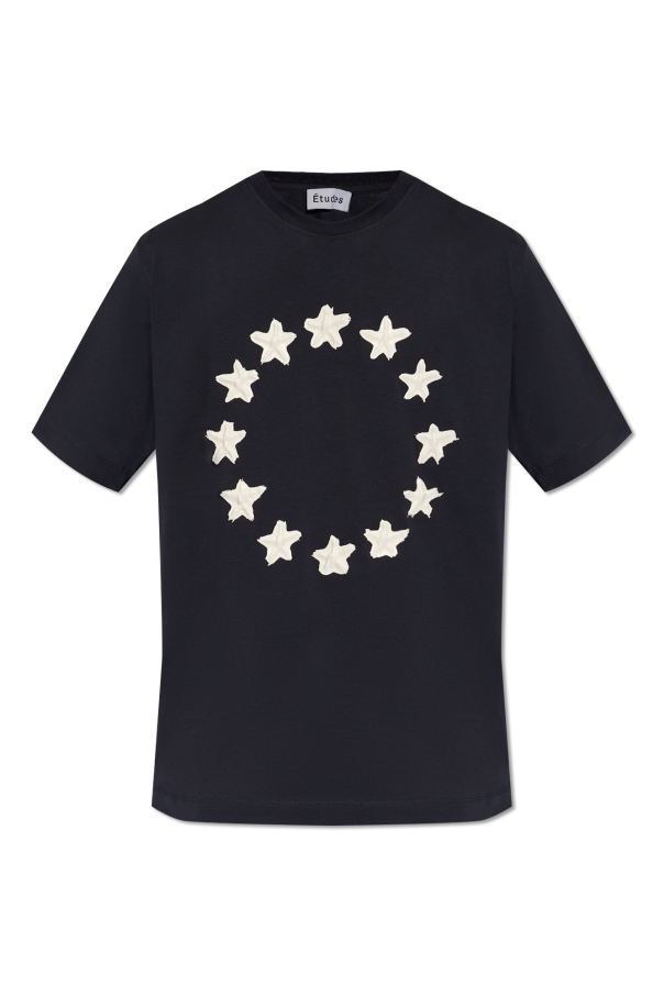 Etudes T-shirt with motif of stars