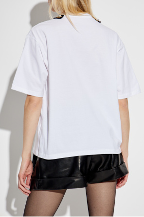 Balmain T-Shirt mit Applikation