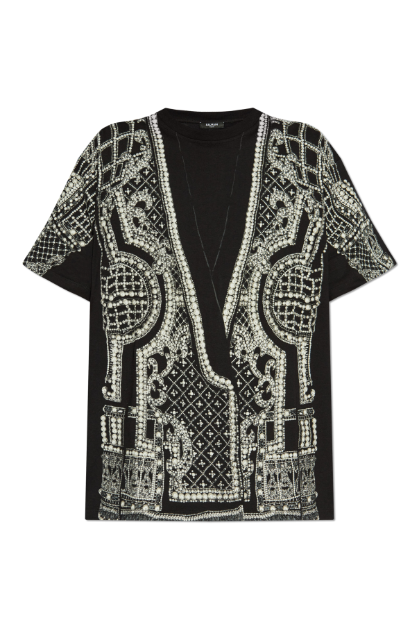 Oversize t-shirt with print od Balmain