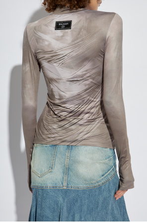 Balmain Top mit Stehkragen