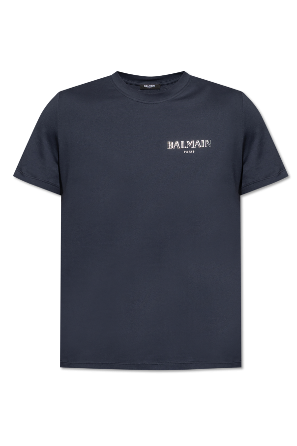 T-shirt with printed logo od Balmain